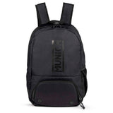 Mochila Munich Teamsports Recycled negra con zapatillero, vista frontal