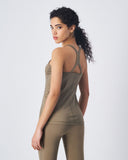 Camiseta Tirantes Tank Top Mujer Champion Negro – Lycra Ajustada y Transpirable - Puber Sports