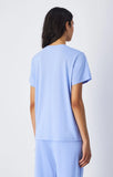 Camiseta mujer Champion logo grande bordado monotono 117650 BS Azul - Puber Sports