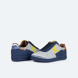 Zapatillas Munich G-3 Kid Gris y Azul – Niño (Cordon) - Puber Sports