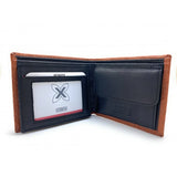 Billetero cartera Munich 158 marron logueado - Puber Sports