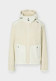 Polar Icepeak BROOKSIDE W Blanco - Detalle bolsillo parche tejido liso contrastado