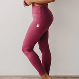 Malla legging running mujer Ginadan Vientre plano 207171 soft violet