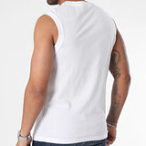 Camiseta Tirantes Sin Mangas Champion Blanco – Top Deportivo Transpirable (Unisex) - Puber Sports