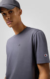 Camiseta Champion logo pequeño bordado 220278 VS517 Gris - Puber Sports