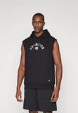 Sudadera Chaleco Champion con Capucha Negro Sin Felpa – Ligera, Versátil y Deportiva - Puber Sports