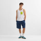 Camiseta Munich Tirantes Piña Blanco – Hombre - Puber Sports