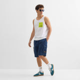 Camiseta Munich Tirantes Piña Blanco – Hombre - Puber Sports