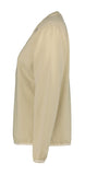 Sudadera Icepeak Brinkley mujer beige vista lateral con puño elástico