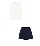 Conjunto Camiseta + short niño Champion WW Blanco | Transpirable - Puber Sports