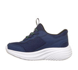 Zapatillas Skechers Bounder Pro Slip-Ins bebé marino vista frontal en ángulo