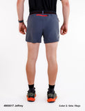 Short Bcn running JEFFREY 4900017 Gris rojo - Puber Sports