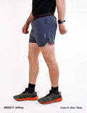 Short Bcn running JEFFREY 4900017 Gris rojo - Puber Sports