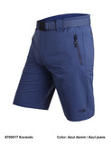 Bermuda trekking hombre TRK NYLON/ELASTAN korando azul - Puber Sports