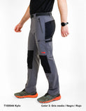 Pantalón Trekking hombre TRK Sphere Bcn Kylo (Gris medio/negro) - Puber Sports