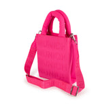 Bolso Munich Bloom Tote Rosa Fucsia - Vista trasera con bandolera rosa