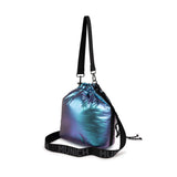 Bolso Munich Glossy Bucket 7113776 azul y lila irisado vista lateral