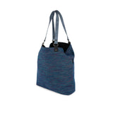 Bolso Munich Go Go Spin Tote Azul Iridiscente - Vista lateral abierto