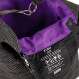 Bolso Munich Go Go Spin Tote Negro Morado - Detalle interior morado y mosquetón