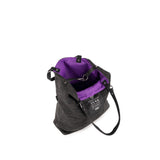 Bolso Munich Go Go Spin Tote Negro Morado - Interior abierto morado vibrante
