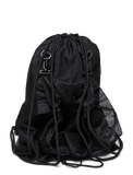 Mochila Saco Portabalones Champion Negro – Con Bolsa de Rejilla Separable - Puber Sports