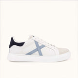Zapatillas MUNICH retro RETE 117 blanco azul celeste 8080117 - Puber Sports