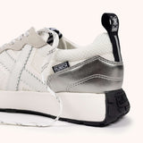 Zapatillas mujer Munich XEMINE 102 Blanco y plata - Puber Sports