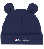 Gorro Bebé Champion Beanie Azul y Blanco – Suave, Cálido y Seguro - Puber Sports