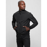 Chaqueta Guess Amos Bomber Negro – Estilo Premium Hombre - Puber Sports