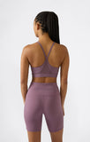 Sujetador Deportivo Champion Mujer Malva – Top BRA Nylon Relleno Extraíble Soporte Medio