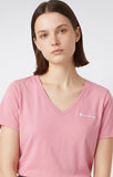 Camiseta mujer Champion cuello V 118409 Ps223 Rosa - Puber Sports