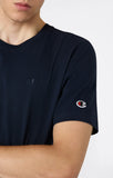 Camiseta Champion basica algodon premium logo pequeño bordado 220278 Marino - Puber Sports