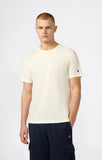Camiseta Champion basica algodon premium logo pequeño bordado 220278 Beige - Puber Sports