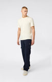 Camiseta Champion basica algodon premium logo pequeño bordado 220278 Beige - Puber Sports