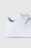 Zapatillas Champion Rd18 Low blancas vistas desde arriba con plantilla Champion