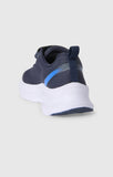 Zapatilla Champion Alpha Max Low azul marino vista lateral con velcro Champion