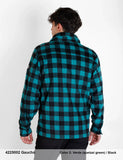 Camisa BCN Sphere Trek Poly GAUCHO Cuadros Verde – 100% Poliéster - Puber Sports
