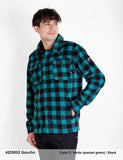 Camisa BCN Sphere Trek Poly GAUCHO Cuadros Verde – 100% Poliéster - Puber Sports