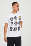 Camiseta Brave Soul con estampado MONOS 149LIBEW Blanco - Puber Sports