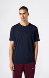 Camiseta Champion logo central bordado a tono 220273 BS501 Marino - Puber Sports