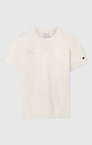 Camiseta Champion logo central bordado a tono 220273 Ys084 Beige - Puber Sports