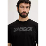Camiseta Guess Hombre Negra Logo Central – Gustave Z6GI01 - Puber Sports