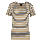 Camiseta Mujer Luhta Kivihaka Cuello V Rayas Beige | Tallas Especiales LD+ - Puber Sports