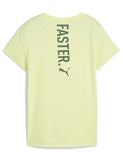 Camiseta running mujer Puma GRAPHICS RUN FASTER 526554 35 Amarillo - Puber Sports