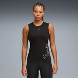 Camiseta mujer Puma tirantes GREEN TERRAINS 528079 01 negro - Puber Sports