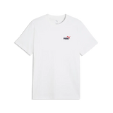 Camiseta Puma básica logo pequeño bordado en 2 colores 684717 57 Blanco - Puber Sports