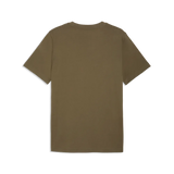 Camiseta Puma básica logo pequeño bordado en 2 colores 684717 81 Marron - Puber Sports