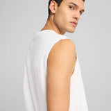 Camiseta hombre Puma sin mangas 02 Blanco | Transpirable