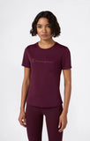 Camiseta Mujer Champion SS TEE Granate – Tejido Transpirable y Estilo Deportivo - Puber Sports