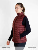 Chaleco Abrigo Mujer Sphere BCN SUNNY Granate – Cortavientos Transpirable - Puber Sports